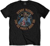 Muddy Waters Heren Tshirt -XL- Gonna Miss Me Zwart