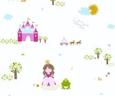 PRINSES EN DE KIKKER BEHANG | Kinderkamer - wit meerkleurig - A.S. Création Little Stars