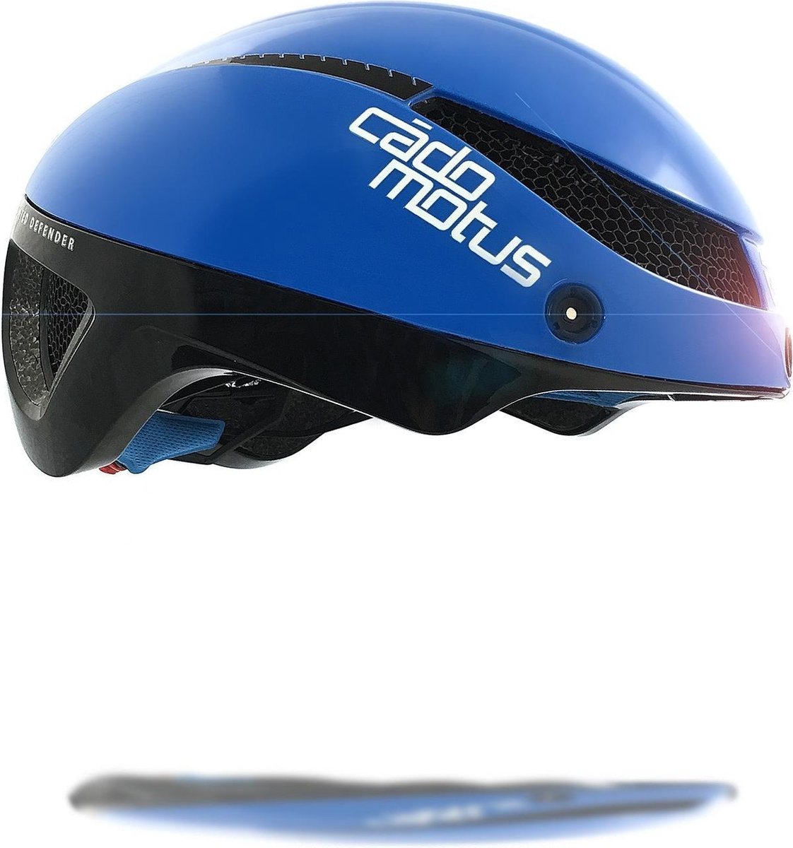 CADOMOTUS Omega Aero Helm | Professionele Aerodynamische Helm | Schaatshelm | Fietshelm | Triathlonhelm | Ultra Licht & Lage weerstand | Voor Volwassenen | Maat M (54 - 57 cm) Blauw | Vizier Optioneel