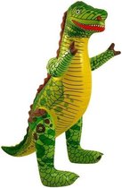 Dinosaurus thema opblaasbare Tyrannosaurus Rex 76 cm - Dino T-Rex feest decoratie/versiering