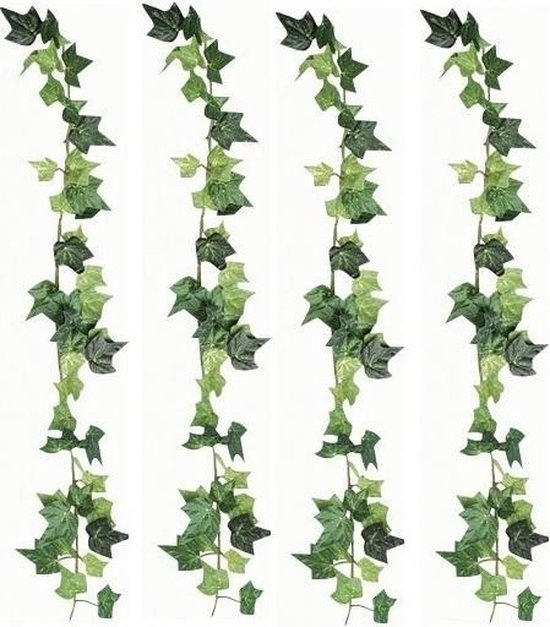 4x Luxe klimop kunstplant slingers 180 cm - Hedera kunstplanten/nepplanten  | bol.com