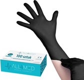 DermaSyis zwarte nitril handschoenen maat M