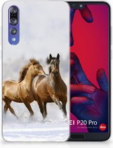 Huawei P20 Pro Uniek TPU Hoesje Paarden