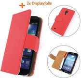 TCC Luxe Hoesje Samsung Galaxy Note 3 Book Case Flip Cover - Rood