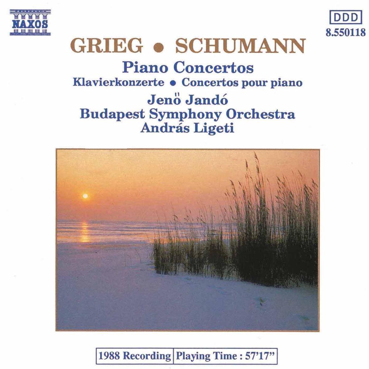 Grieg, Schumann: Piano Concertos / Jando, Ligeti