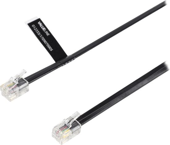 QUARKZMAN Telefoonkabel voor vaste telefoon, 25 voet uitgerold/3,4 voet