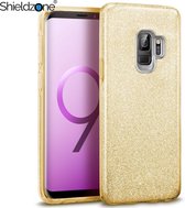 Shieldzone - Glitters achterkant hoesje voor Samsung Galaxy S9 - Goud