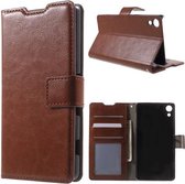 Cyclone wallet hoesje Sony Xperia Z3 Plus / Z3+ bruin