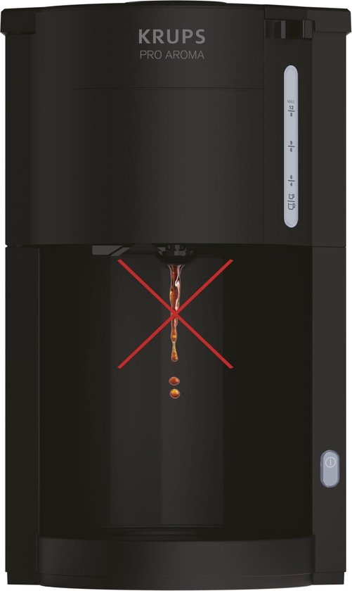 Krups Pro Aroma KM3038 - Filter koffiezetapparaat - 1L - Warmhoudfunctie - Instelbare Aroma - Zwart