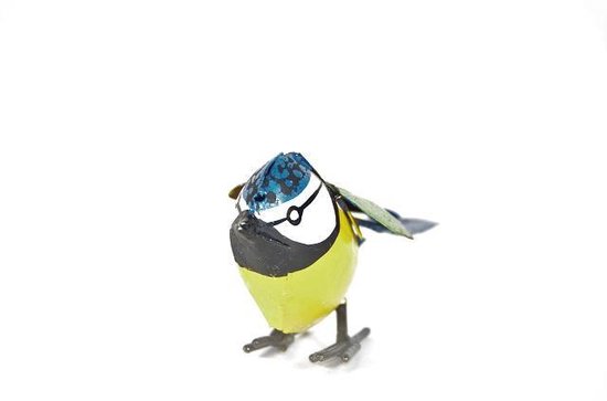 Metalen Koolmees op Stok