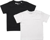 Dirkje Unisex Shirts Korte Mouwen (2stuks) Wit en Zwart - Maat 50