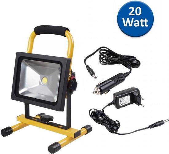 pleegouders Minimaliseren Federaal Hofftech oplaadbare LED-bouwlamp - 20 Watt | bol.com
