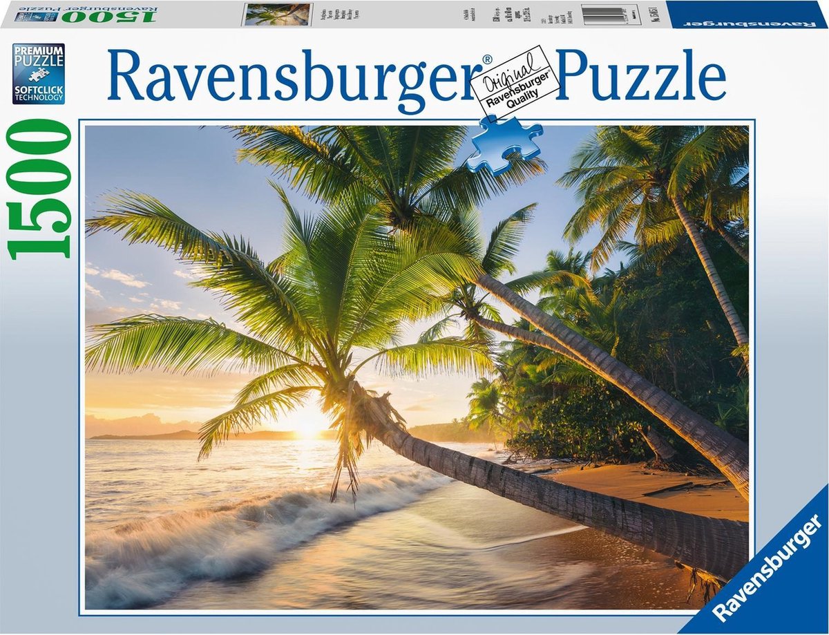 Ravensburger puzzel Strand - Legpuzzel - 1500 stukjes | bol.com