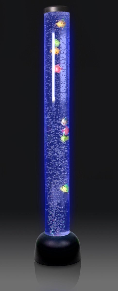 Bubbelbuis 105cm met Vissen - Zwarte Voet (snoezelen) | bol.com