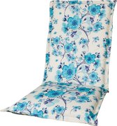 Coussin de jardin Dossier haut Kopu® Blossom Blue 125x50 cm - Confort Extra