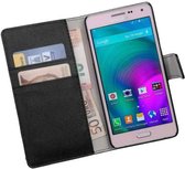 MP Case zwart book case style voor Samsung Galaxy A3 wallet case