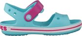 Crocs Crocband Sandalen - Maat 19/20 - Meisjes - groen/roze/wit