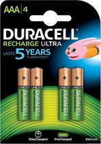 Batterij oplaadbaar duracell aaa ultra rcr 800mah