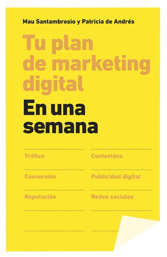 MARKETING Y VENTAS - Tu plan de marketing digital en una sem ... - cover