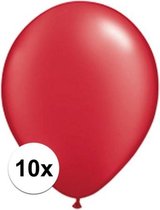 Qualatex ballonnen Ruby rood 10 stuks