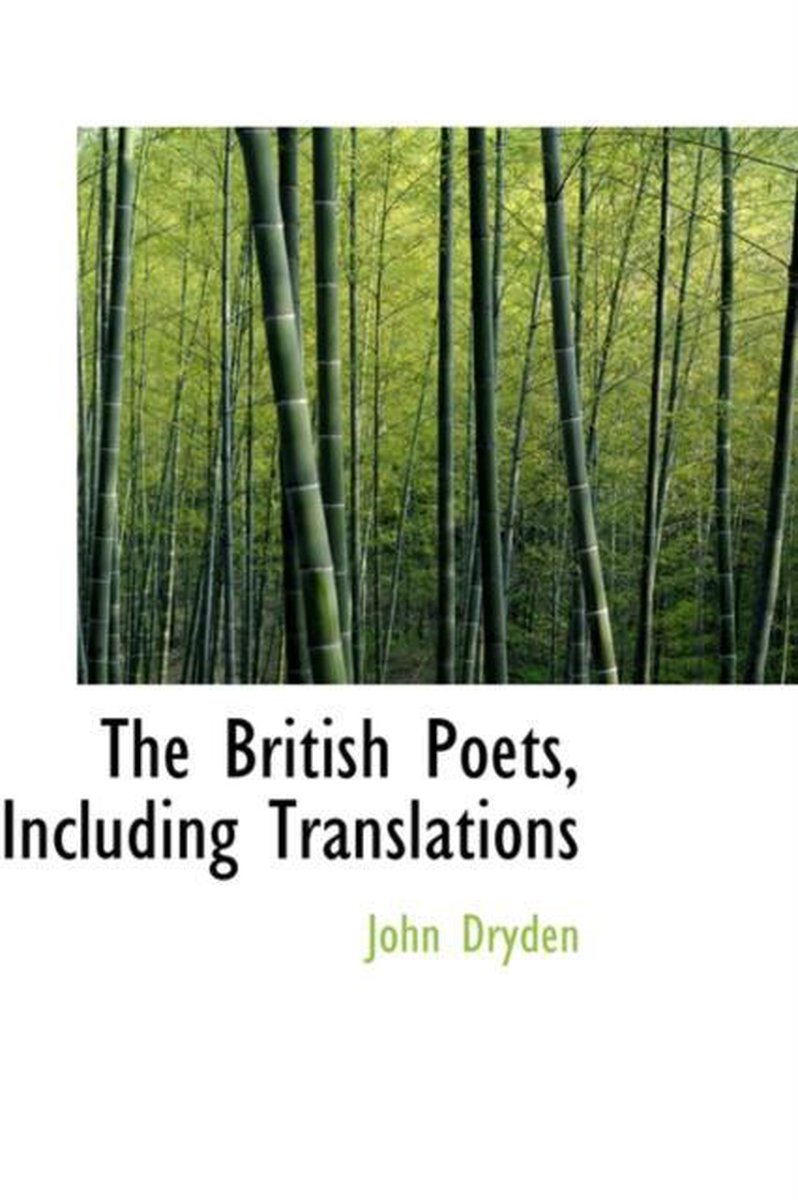 The British Poets, Including Translations - John Dryden