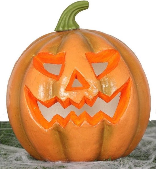 Halloween - Pompoen met licht 24 cm Halloween decoratie - Horror themafeest  versiering... | bol.com