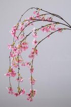 Cherry Blossom - Kersen bloesem tak - extra groot - roze - zijden bloem - topkwaliteit - 150cm