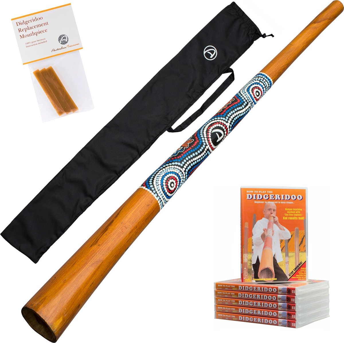 Didgeridoo hout inclusief instructieDVD, bag en bijenwas | bekijk de video!