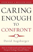 Boek 'Caring Enough to Confront' van David Augsburger met de tekst 'Over half a million sold'.