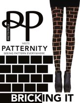 Patternity meets Pretty Polly - Panty - Bricking It - Zwart - Onze Size