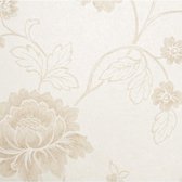 Dutch Wallcoverings vliesbehang bloem - creme/beige