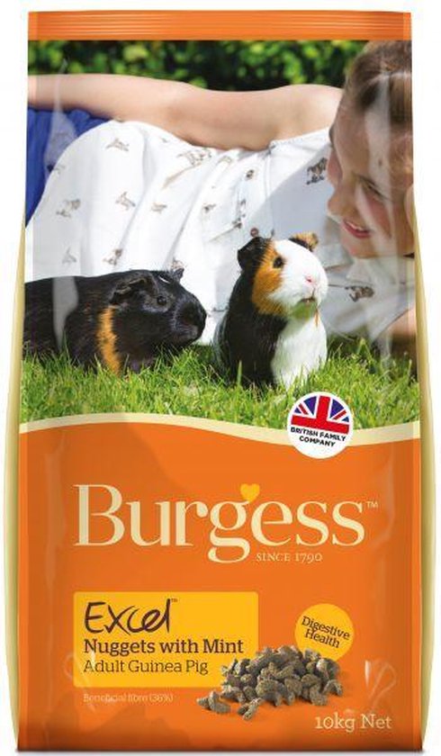 Burgess Excel Guinea Pig Caviavoer - 10 KG
