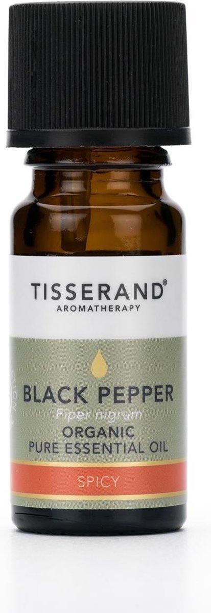 Goedkoopste Tisserand Black pepper zwarte peper organic biologisch 9 Milliliter