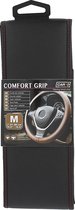 Car Plus Stuurhoes Comfort Grip Vent Uni Kunstleer Zw/rd 37-38 Cm