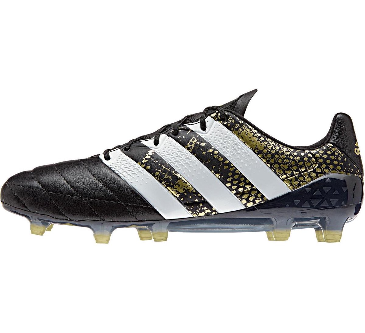adidas ACE 16.1 FG Voetbalschoenen - Maat 44 - Mannen - zwart/wit/goud |  bol.com
