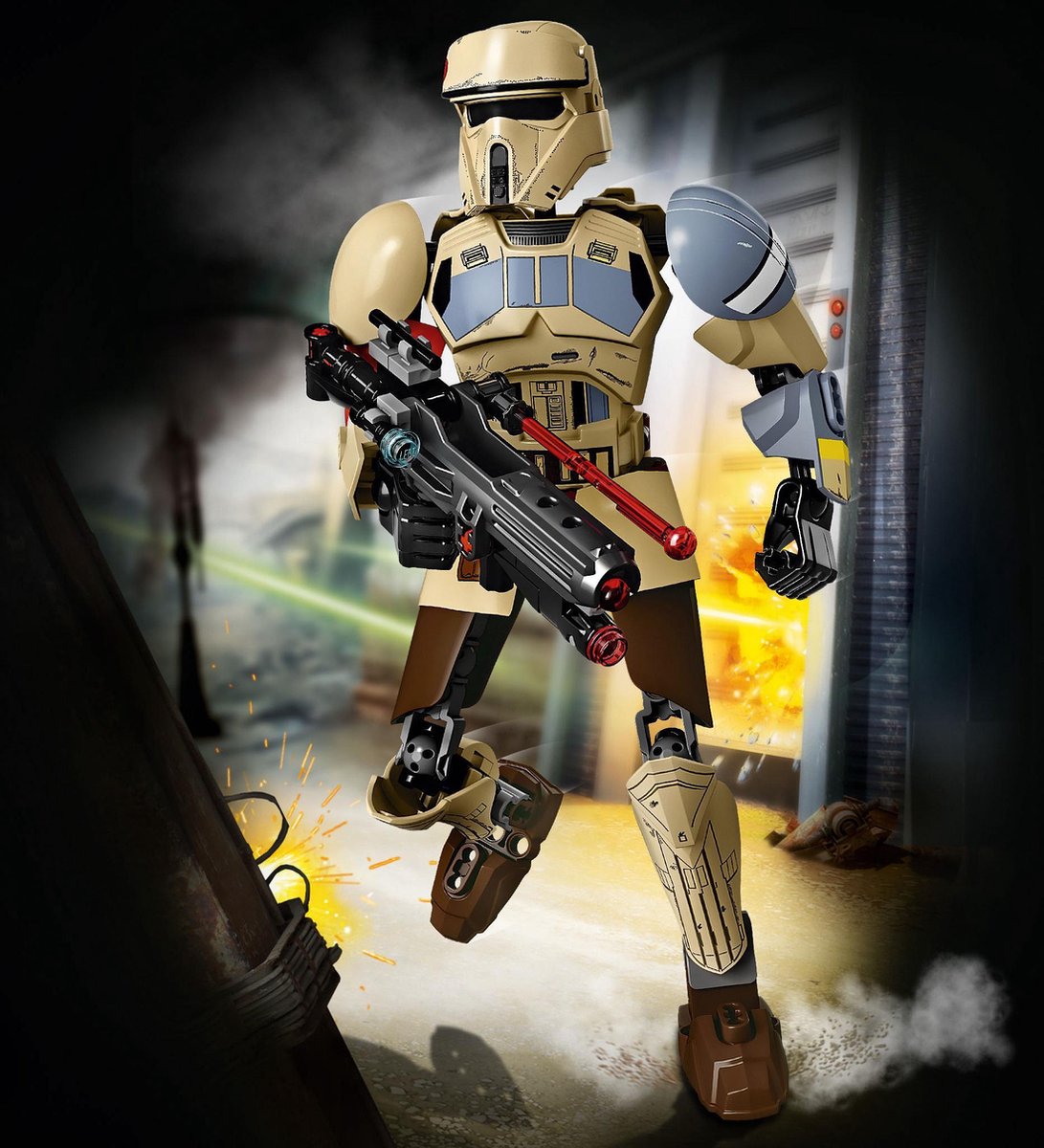 LEGO Star Wars Scarif Stormtrooper Bouwfiguur Meerkleurig 75523 — afbeelding 4