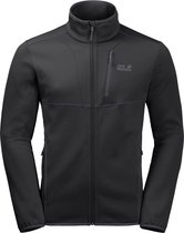Jack Wolfskin Kiewa Jacket Men - Heren - Fleecevest - Zwart