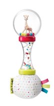 Sophie de giraf Zachte Maracas Rammelaar - Babyspeelgoed - Kraamcadeau - Babyshower cadeau - In witte geschenkdoos - Vanaf 3 maanden - 6x6x17 cm - Kunststof/Katoen