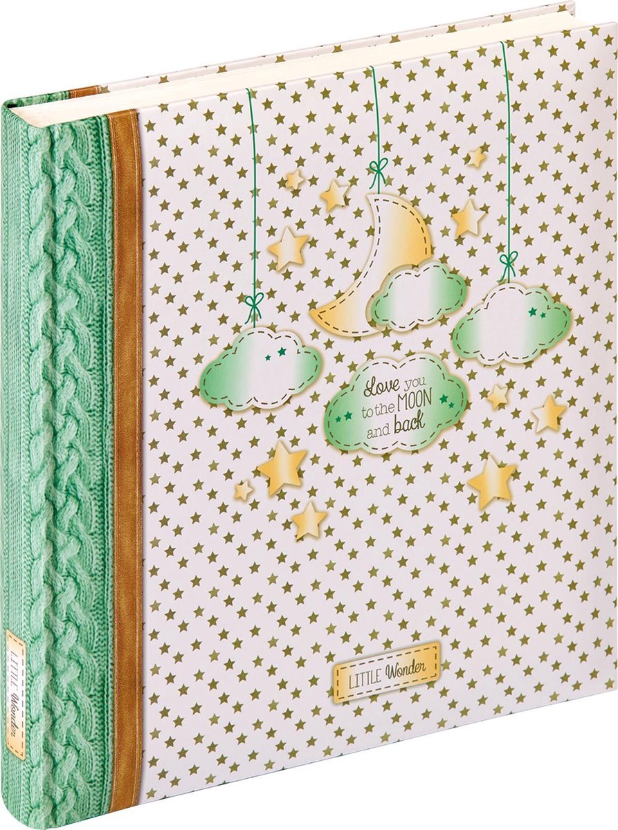 Walther UK-209 Little Wonder - Babyalbum - Formaat 28 x 30,5 cm - Crème/Groen