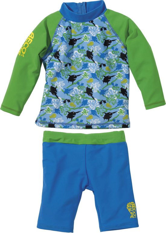 UV-shirt + zwemshort Sealife Blauw | 92-98