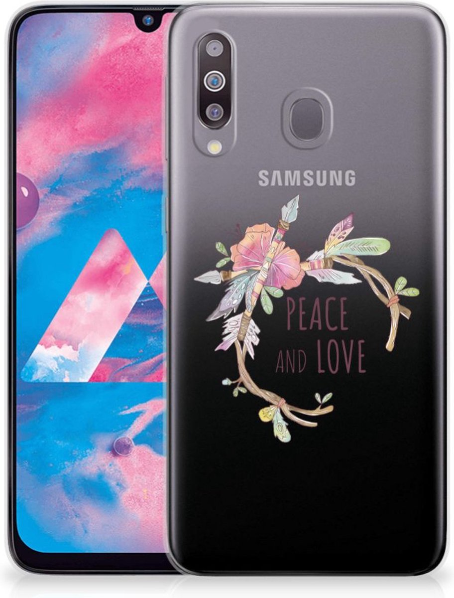Samsung Galaxy M30 Telefoonhoesje met Naam Boho Text