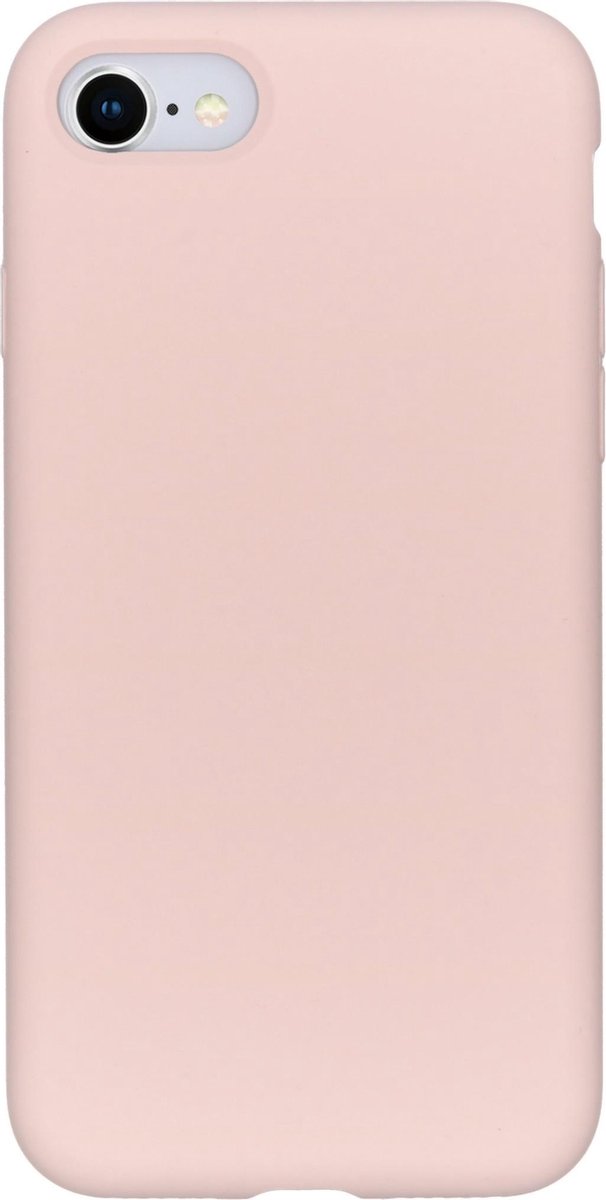 iPhone 8 hoesje - iPhone 7 hoesje - iPhone SE 2020 hoesje - hoesje iPhone SE 2020 - hoesje iPhone 8 - hoesje iPhone 7 - Siliconen hoesje - Roze - Accezz Liquid Silicone Backcover