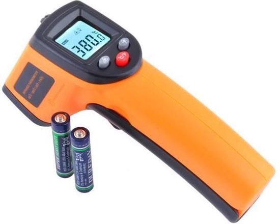 Infrarood Thermometer Pyrometer - Digitale IR Temperatuurmeter - Draadloos  | bol.com