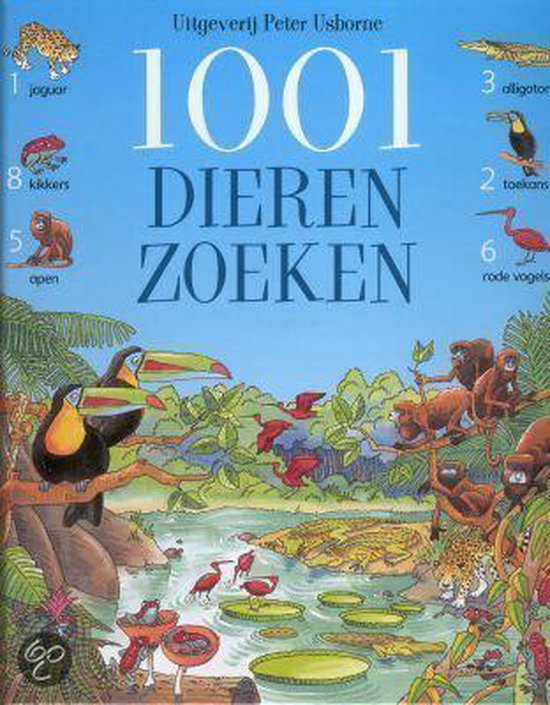 Cover van het boek '1001 dieren zoeken' van Ruth Brocklehurst