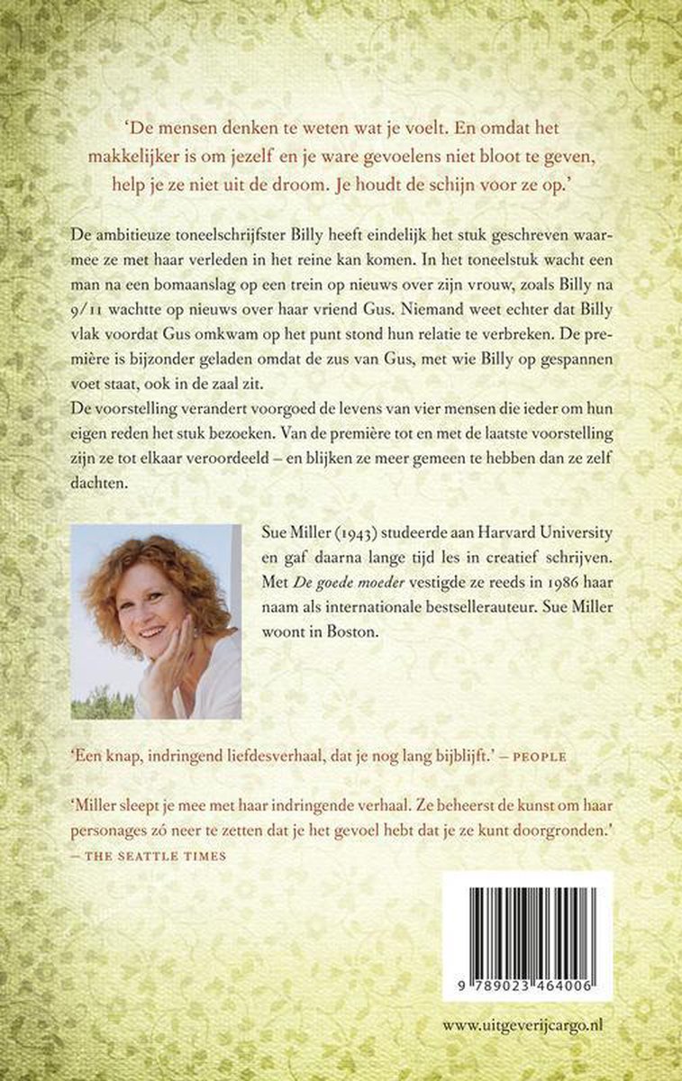 De laatste voorstelling - back cover