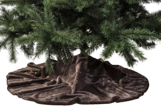 Kerstboom rok - Decoratie kerst kleed bruin - 120 cm - Kerstboomrok |  bol.com