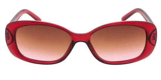 heroïne iets Theseus Icon Eyewear Zonnebril JADE - Transparant rood montuur - Bruin met roze  glazen | bol.com