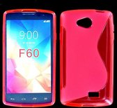LG F60 Silicone Case s-style hoesje Roze