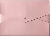 Shop4 - Geschikt voor MacBook Air 13-inch (2018-2019) Hoes - Sleeve Envelop Licht Roze