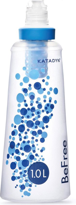 Katadyn BeFree waterfilter 1,0l blauw/transparant